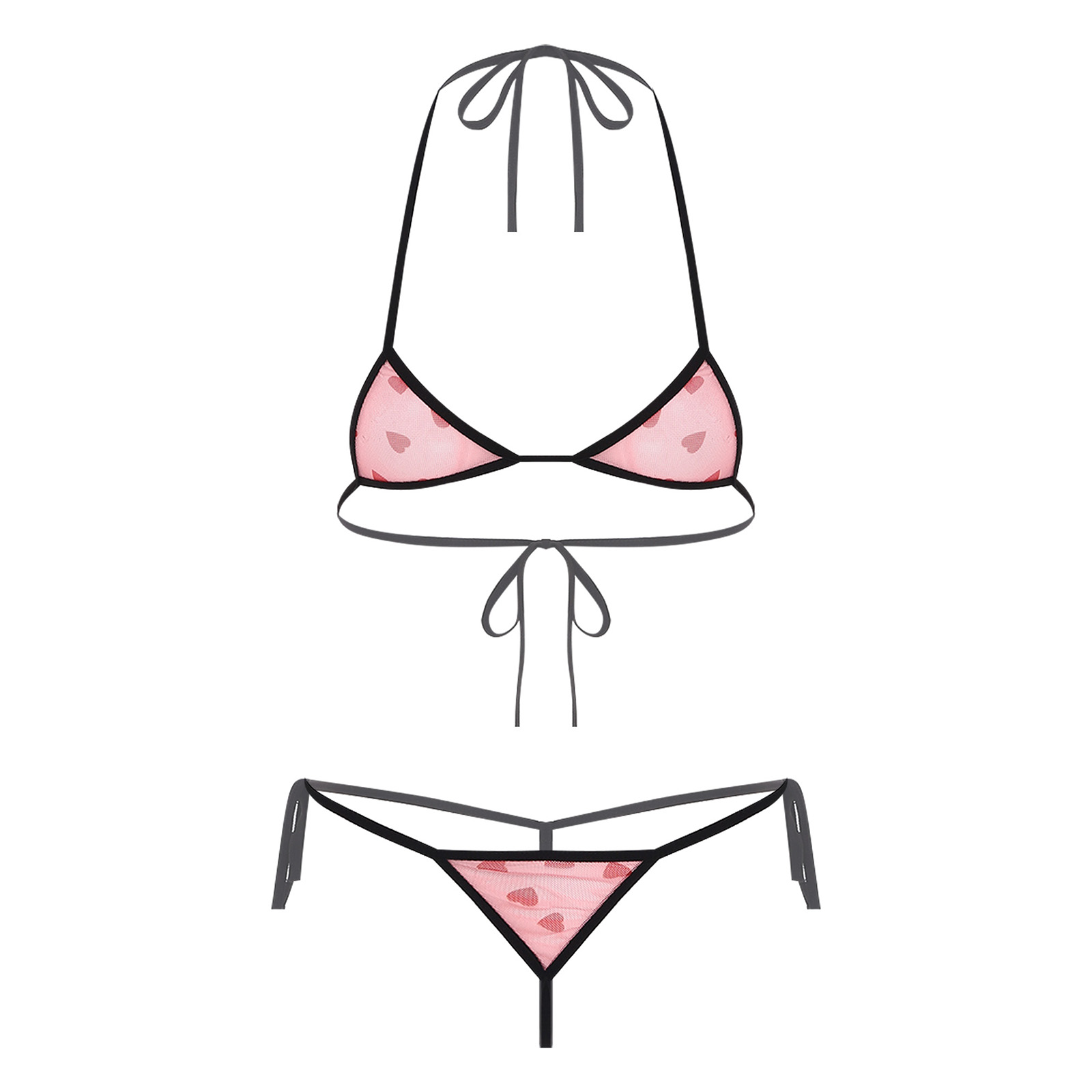 Womens Micro Mini Bikini Linge - Sheer Mesh Bra 评论和价格