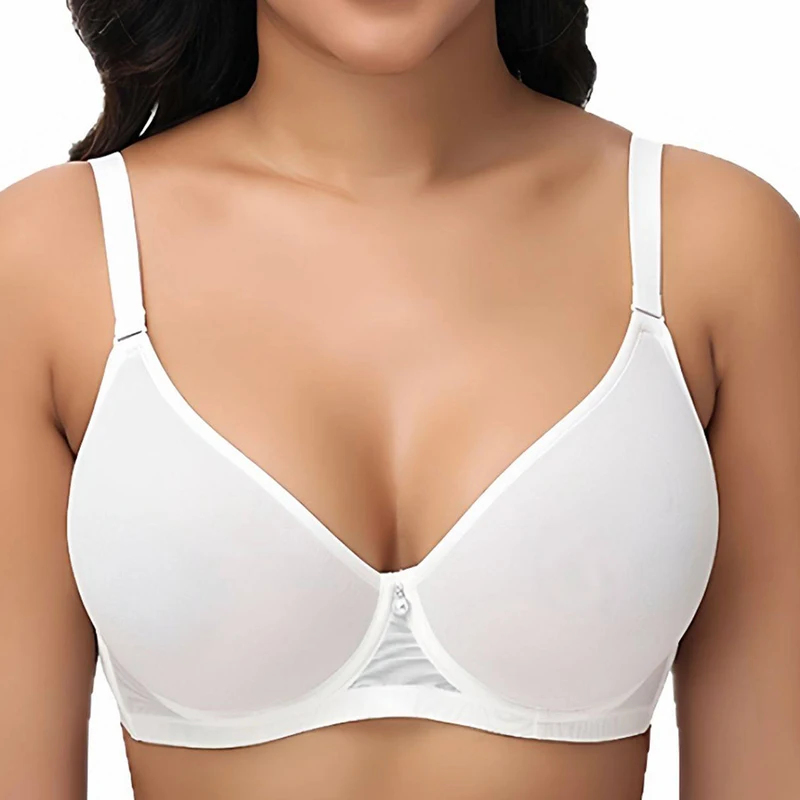 Plus Size Women's Mesh Support - Underwire Bra Padded 评论和价格