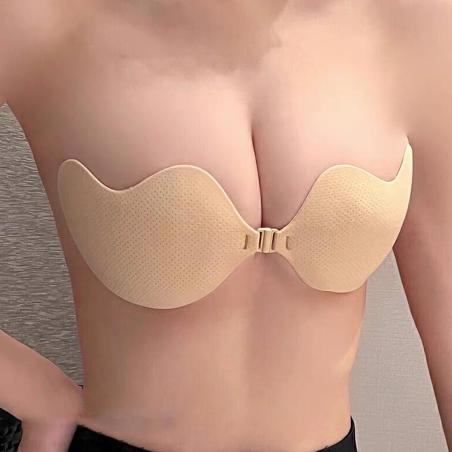 Backless Invisible Push Up Bra - Strapless Bra Adhesive 评论和价格