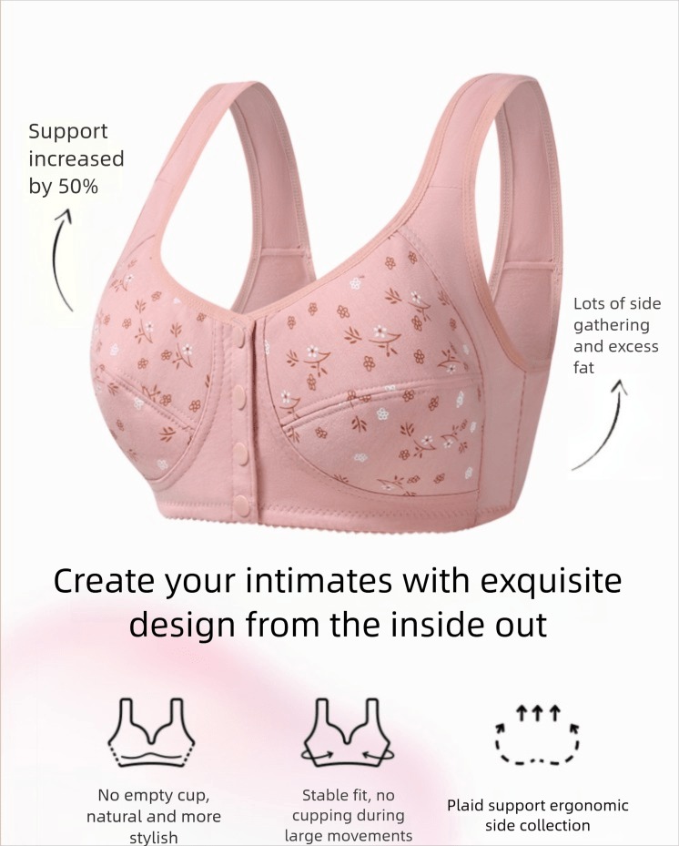 7pcs Elegant Lace Push Up Seam - Full Coverage Bra 评论和价格