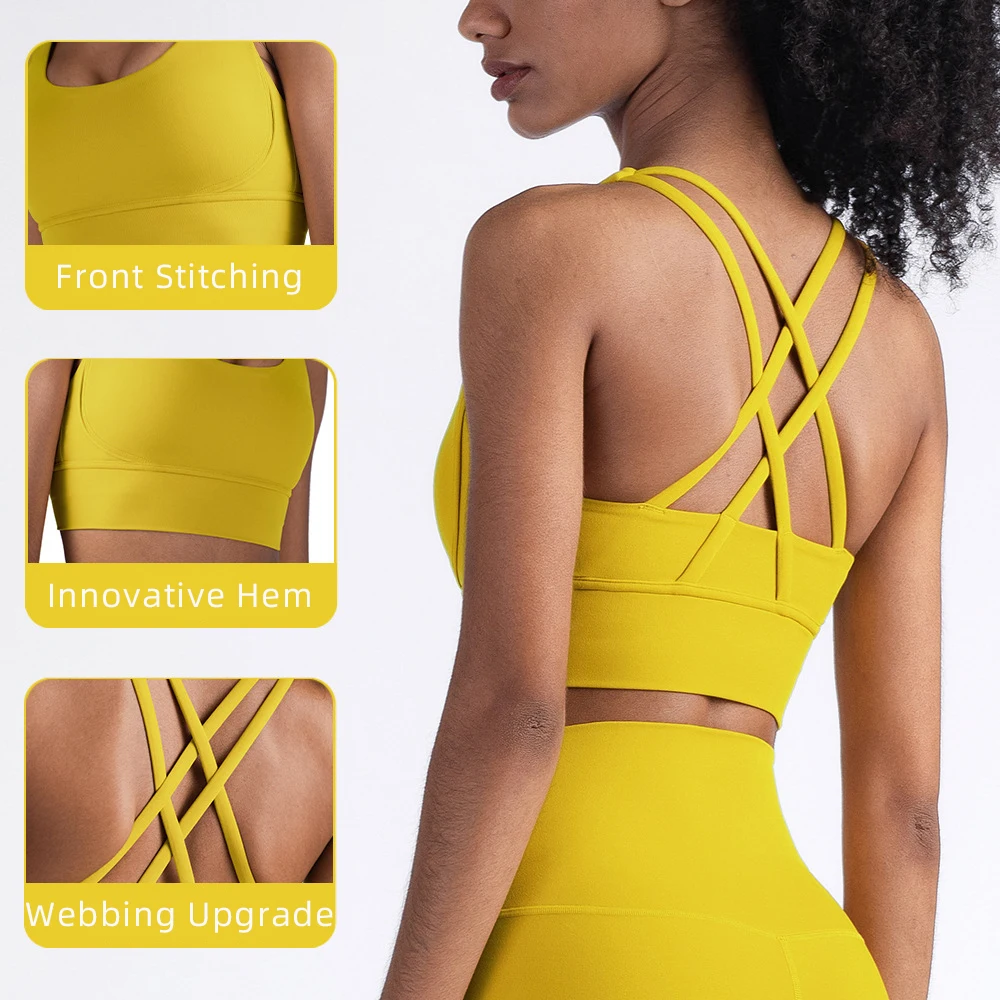 Summer Fashion Cross Back Wome - Sports Bra Racerback 评论和价格