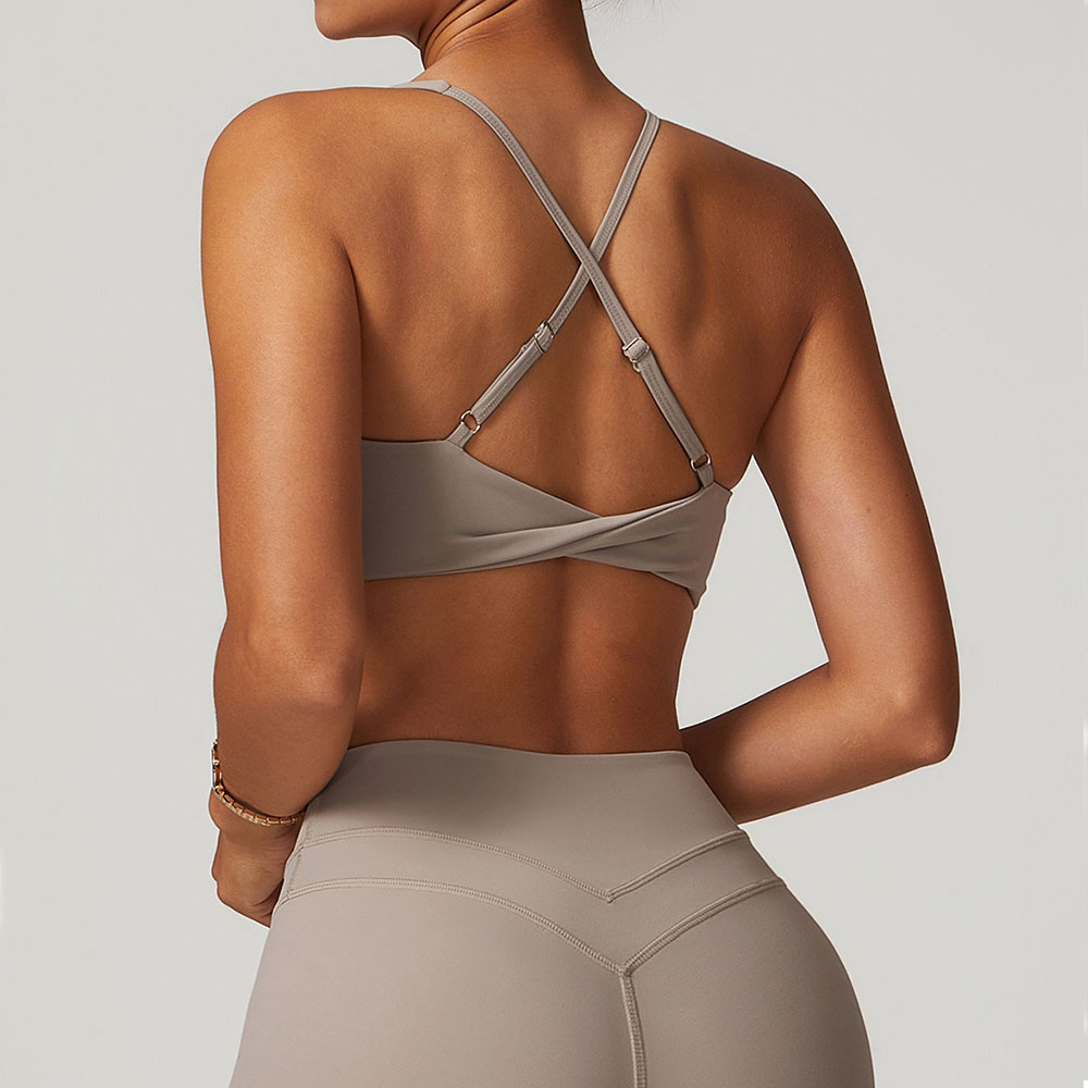 JUREN Sports Bra Women Fitness - Plunge Bra Push Up 评论和价格
