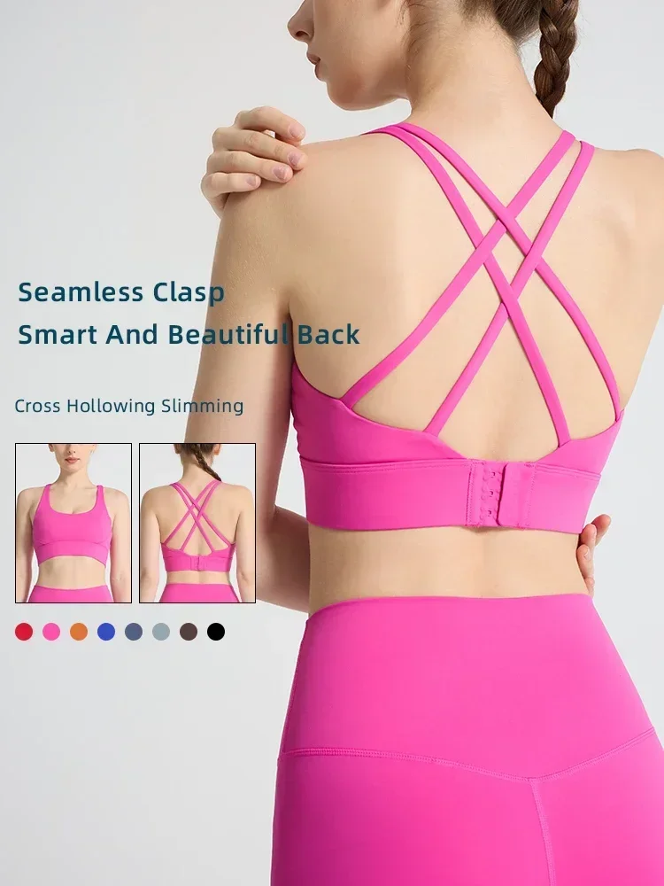 Solid Color Women's Sports Bra - Sports Bra Racerback 评论和价格