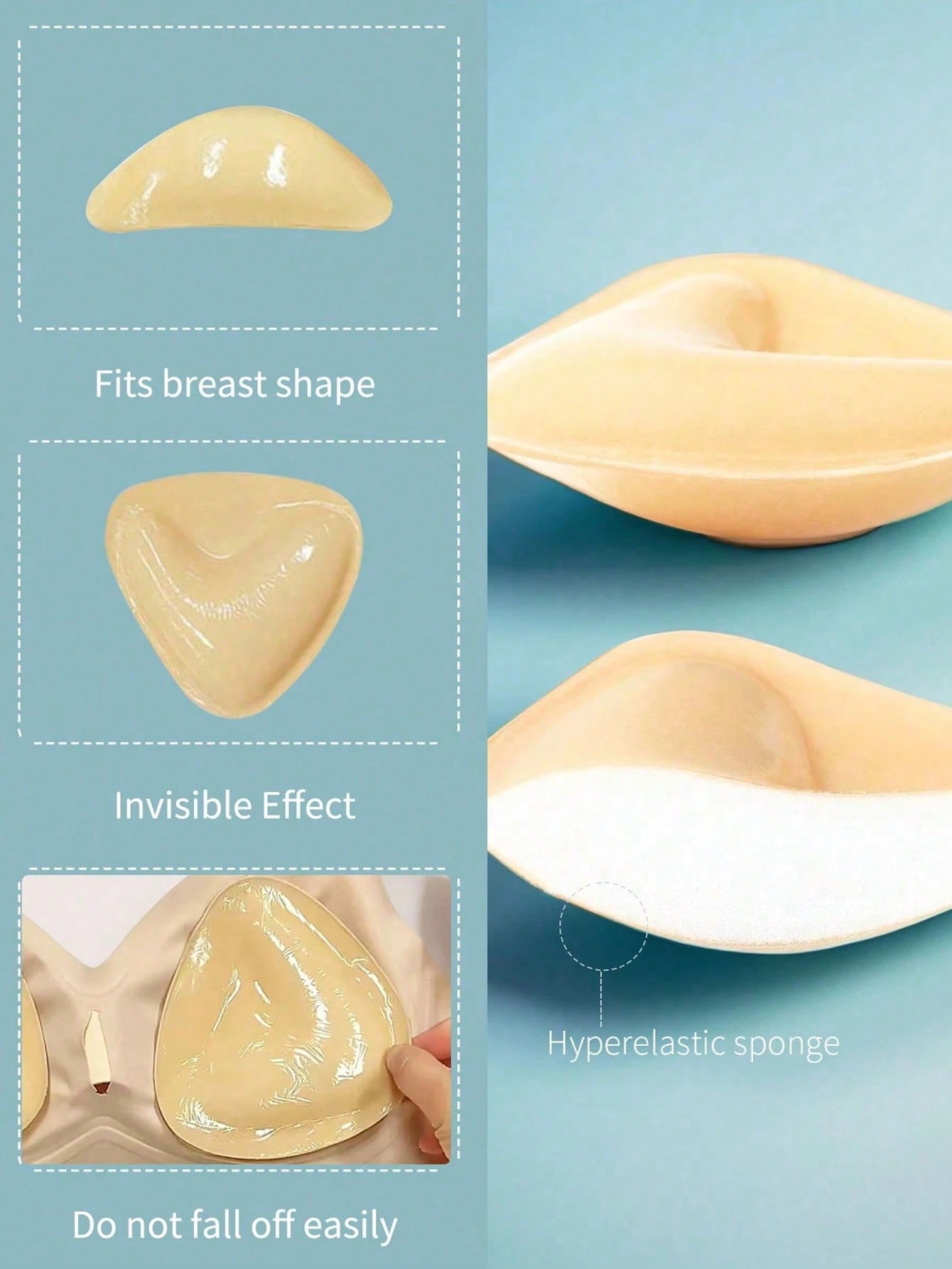 2pcs Reusable Double-Sided Adh - Strapless Bra Adhesive 评论和价格